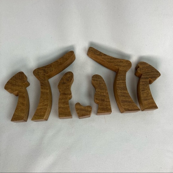 Wooden nativity puzzle decor handmade wood carving - Picture 8 of 8